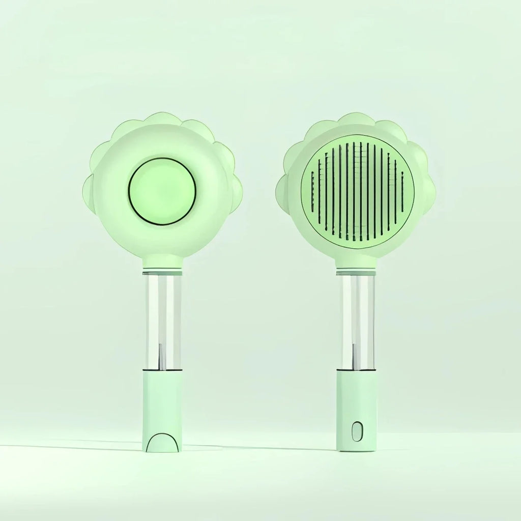 New Sunflower Pet Hair Removal Comb Anti-Flying Self-Cleaning Cat Hair Brush with Massage Feature for Dogs