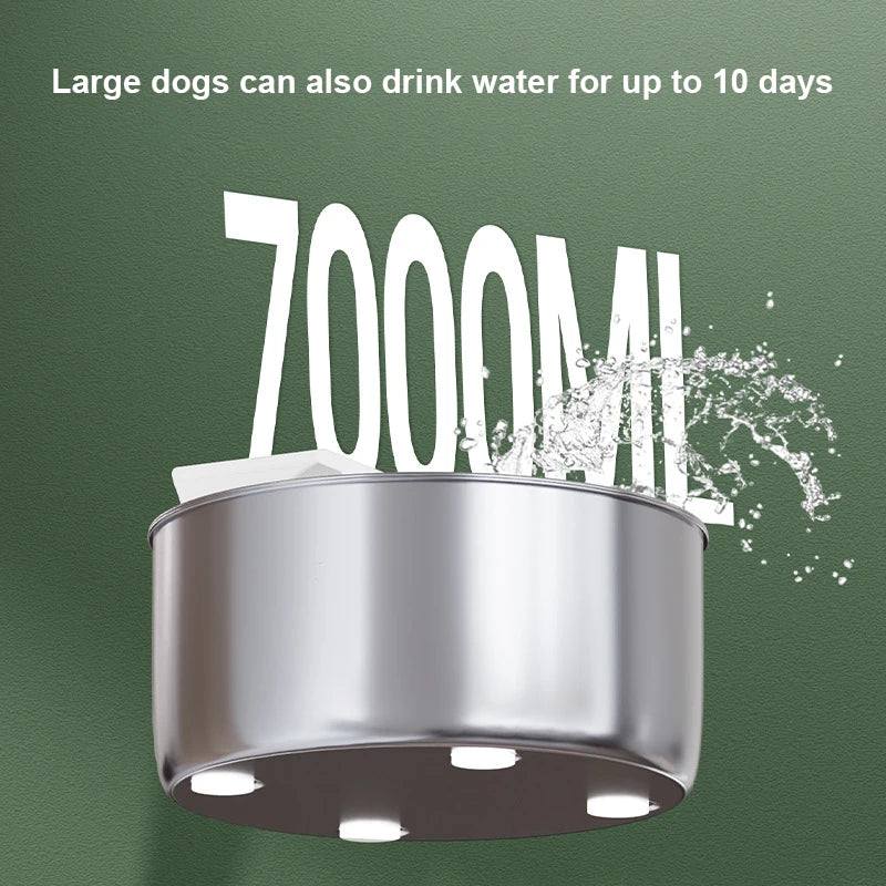New Factory OEM Stainless Steel Smart Pet Water Dispenser 7L Large Capacity Dog Bowls Automatic Cat Water Fountain for Multi-Cat
