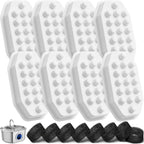 8 Pack Cat Water Fountain Replacement Filters & Pre-Filter Sponges for 108oz/3.2 Stainless Steel Pet Water Fountain