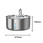 7L Large Capacity Pet Water Dispenser Automatic Cat Water Fountain Intelligent Circulation Stainless Steel Dog Water Dispenser