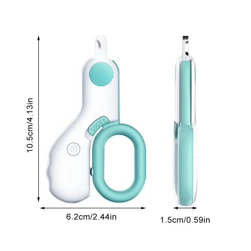LED Cat Dog Nail Clipper Cutter Professional Pet Claw Trimmer Safety Lock Dog Cleaning Puppy Kitten Animals Care Grooming Tools