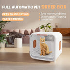 Automatic Pet Dryer Box for Cat Small Dogs Pet Shop Quiet Dog Hair Dryer 71L Capacity with Smart Temperature Control 360 Drying