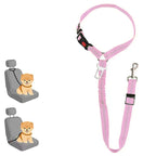Dog Car Seat Belt Seatbelt Harness Adjustable Metal Buckle Elastic Reflective Vehicle Car Tether for Small Medium Large Dogs