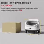 2026 New Petree Large Automatic Cat Litter Box Open Design Intelligent Self-Cleaning Cat Toilet Electric Deodorization Plastic