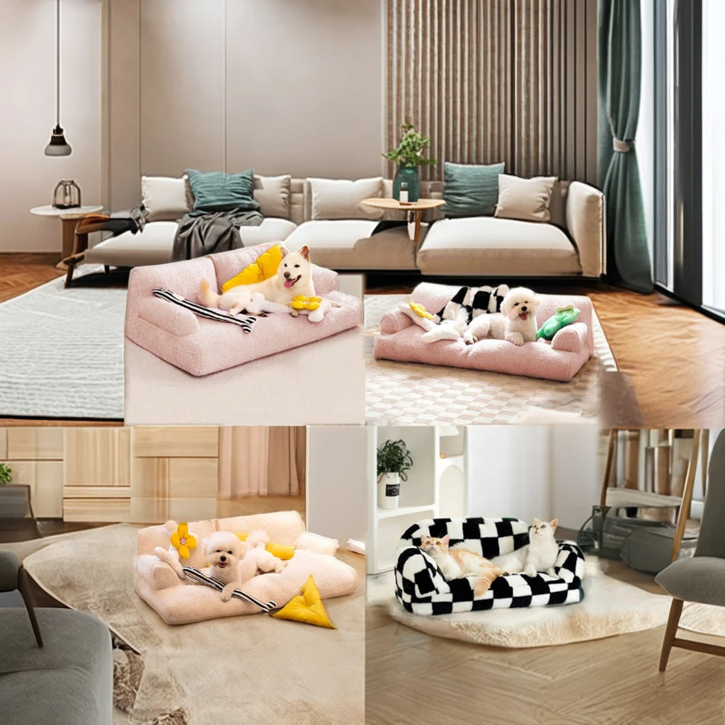 Custom LOGO Comfortable Disassembled Dog Bed & Cat Sofa Modern Style Pet Supplies for Cat Puppy & Dog