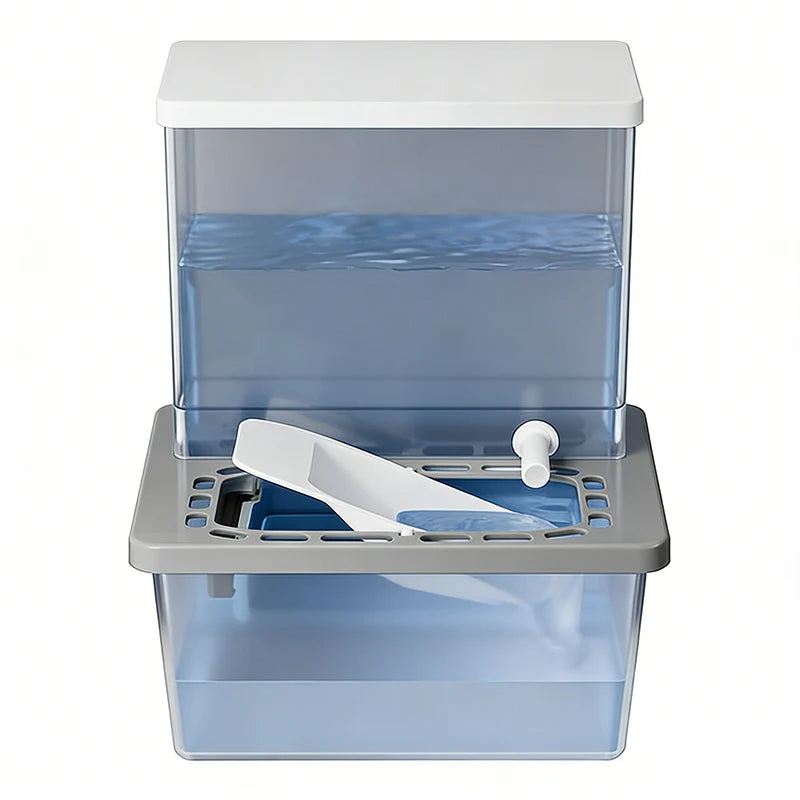 2L Automatic Cat Water Fountain Plastic No Filter Required Wastewater Separation Fresh Water Supply Pet Water Dispenser