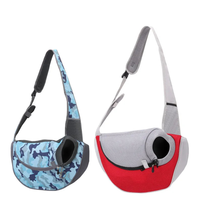 Fashionable Nylon Pet Cat Carrier Bag Comfortable Hand-Free Shoulder Sling Tote Outdoor Puppy Backpack Zipper Manufactured