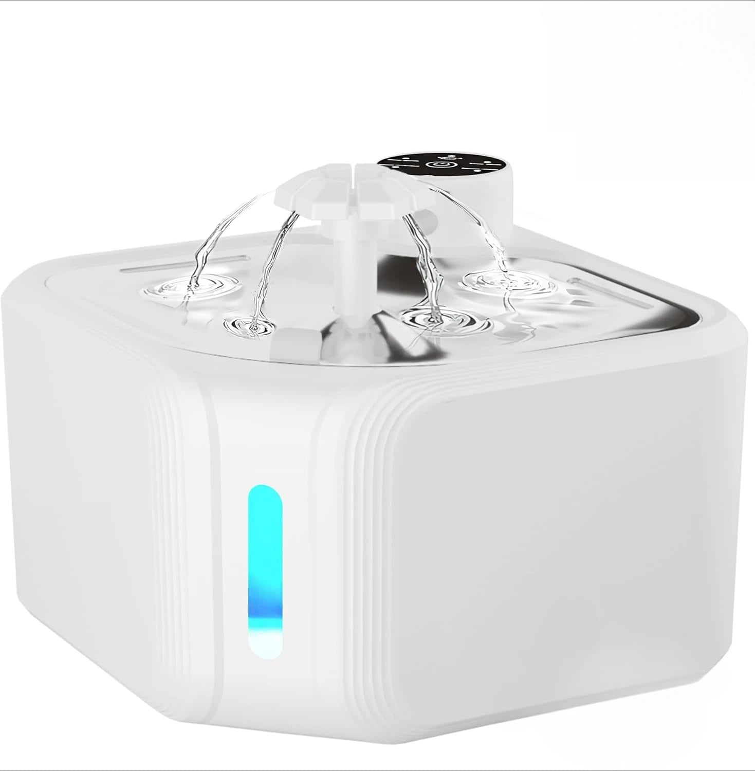 Wireless Cat Water Dispenser with Replacement Filters 108oz/3.2L Pet Water Fountain 1800mah Battery Operated with Sensor