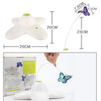 Automatic Cat Toys Motion Activated Butterfly Funny Toys Electronic Pet Cat Interactive Flutter Bug Puppy Toy Cat Accessories