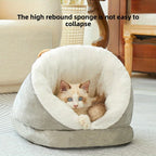Soft Cat Nest Winter Warm Sleeping Bag Closed Special Cat Mattress Winter Slippers for Small Cats Bed
