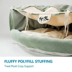 Cat Tunnel Collapsible Tubes Toys with Removable Mat Cat Bed Indoor Cat Tunnels Pet Accessories