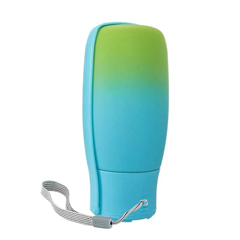 Gradient Color 3-in-1 Foldable Plastic Dog Water Bottle Collapsible Travel Pet Water Bowl with Filters