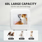 Electronic Pet Dog Hair Dryer Box Quiet Cat Hair Dryer 60L Fast Drying Blower Intelligent Control Adjustable 360 Degree Wind