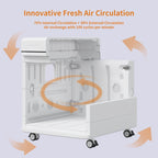 100L Foldable Automatic Plastic Pet Dryer Box for Dogs & Cats Professional Dog Grooming Hair Dryer 110-240V