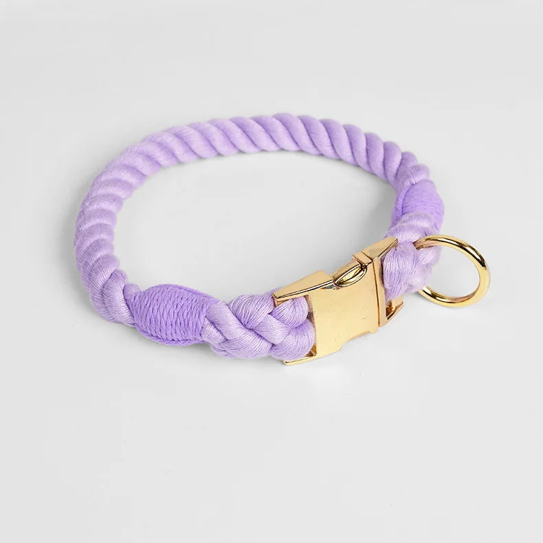 Large Medium Small Dog Products Personalized Pet Bow Tie Color Gradient Collar Metal Buckle Alloy D-Hook Polyester Cotton