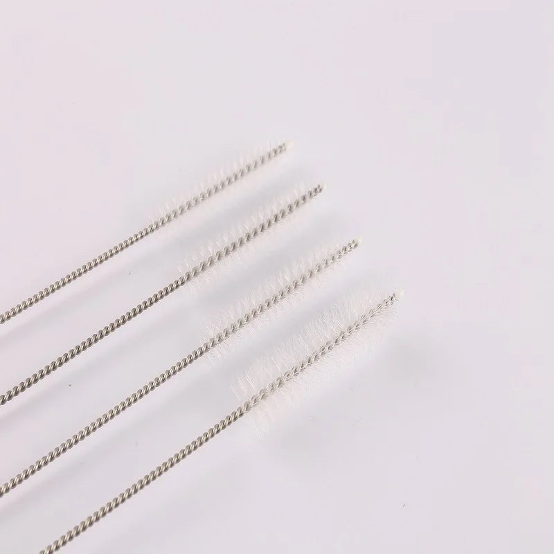 Long Straw Brush for Automatic Cat Water Fountain Cleaning Accessories Stainless Steel Oval Pipe Tube Cleaner 6.89X3.94inch