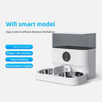 Electric Smart Automatic Pet Feeder with Double Bowl for Cats & Dogs