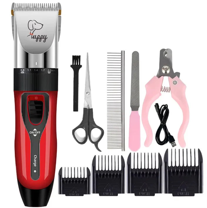 Electronic Pet Grooming Kit Dog Cat Clipper Dog Hair Trimmer Grooming Haircut Rechargeable Professional Dog Electric Shaver