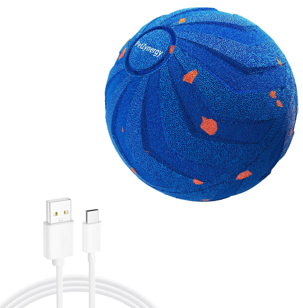 2026 New Interactive Dog Ball Rolls Randomly USB Rechargeable Automatically Rotate and Move Targets Suitable for All Dog Breed