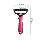 Pet Hair Remover Comb for Cats 2-Sides Dematting Tool for Dogs Cat Pets Grooming Brush Cat Hair Remover Brush 17 Gears Dog Brush