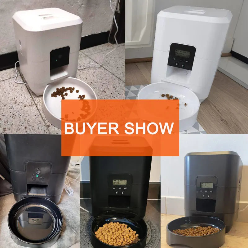 2L Smart Cat Feeder Automatic Dog Feeder Dog Dry Food Dispenser Timed Quantitative APP Control Automatic Cat Feeder Pet Dog Bowl