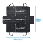 OEM Car Cover for Dog Car Seat Cover Car Back Seat Cover for Pets Non-Slip and Scratch-Resistant 135 X 148 cm Black