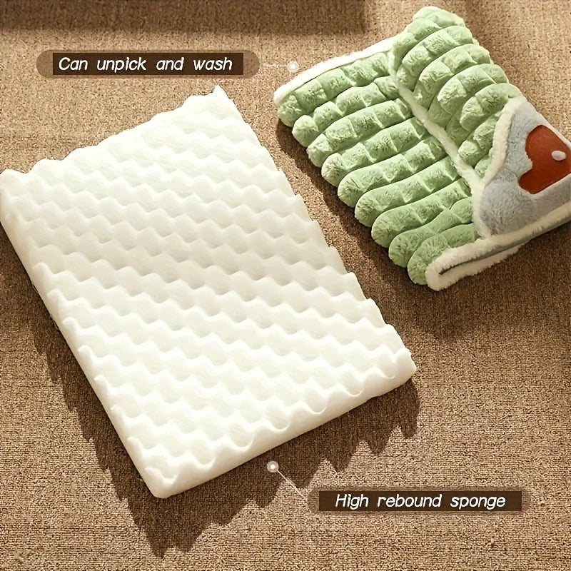 Luxury Modern & Fashionable XL Cat Bed Winter Memory Foam Pet Mat Detachable & Washable for Cats and Large Dogs