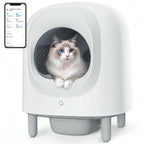 Petree Automatic Cat Litter Box 56L Large Capacity Self-Cleaning APP Control Easy Clean Features Safety Protection Odor Removal