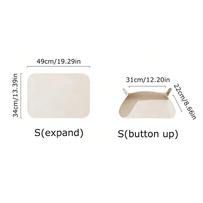 Dog Cat Food Bowl Mat With Half Wrapped Knitted Felt Waterproof Anti-Oil and Easy to Clean Cat Water Fountain Mat