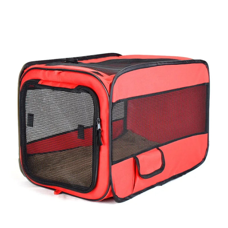 Outdoor Pet Cage Travel Accessories for Dogs Cats Carriers 600D Oxford Foldable Portable Pet Manufacturer Tent Kennel With Mat
