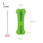 Dog Chew Toy Toothbrush Rubber Puppy Dog Molar Tooth Stick Pet Toys Teeth Cleaning Nontoxic Natural Dental Care for S/M Size Dog