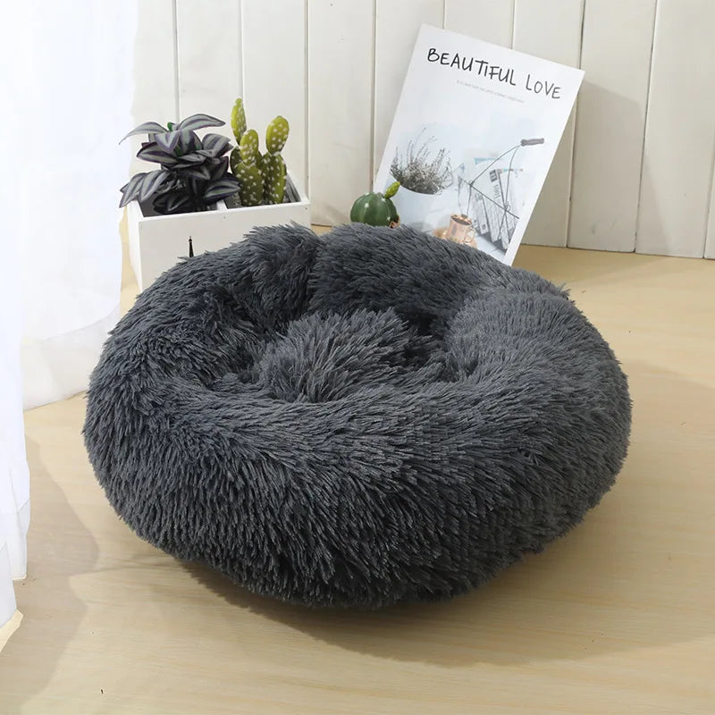 80CM Large Soft Pet Dog Bed Plush Washable Cat Bed Comfortable Sofa Sleeping Artifact Suitable for Dog Large Cat