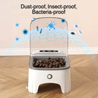 Smart Control Pet Induction Feeder Automatic Induction Cover Opening Moisture-Proof Neck Protection Pet Food Bowls