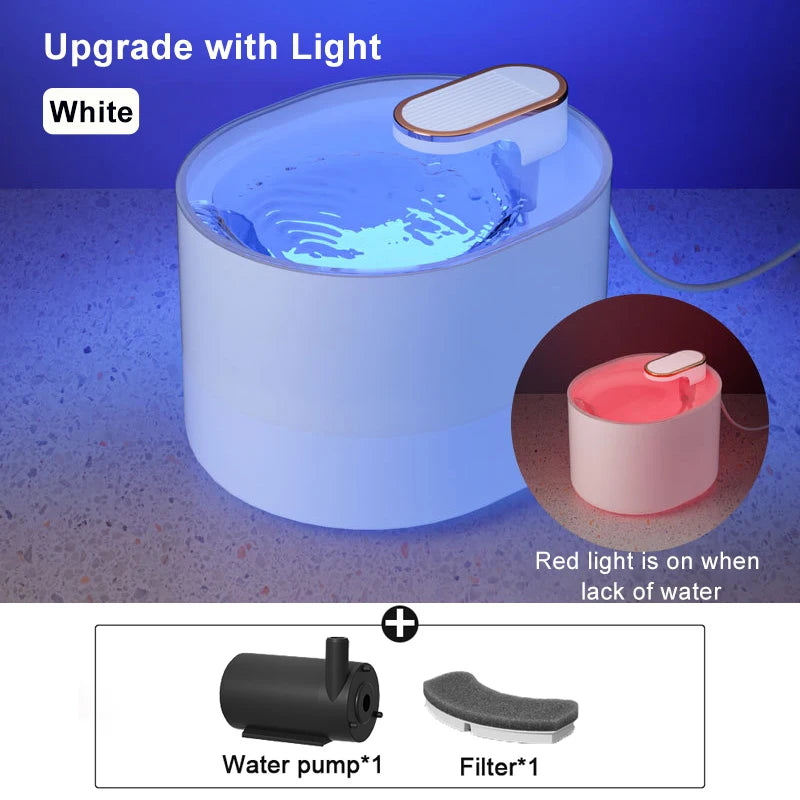 3L Smart Cat Water Fountain Auto Loop Filtering Drinker Auto Power-off Pet Water Dispenser Large Capacity Cats Pet Manufacturer